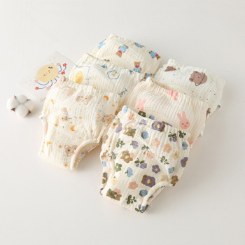 Comfortable Crinkle Cotton Baby Training Pants for Easy Potty Training