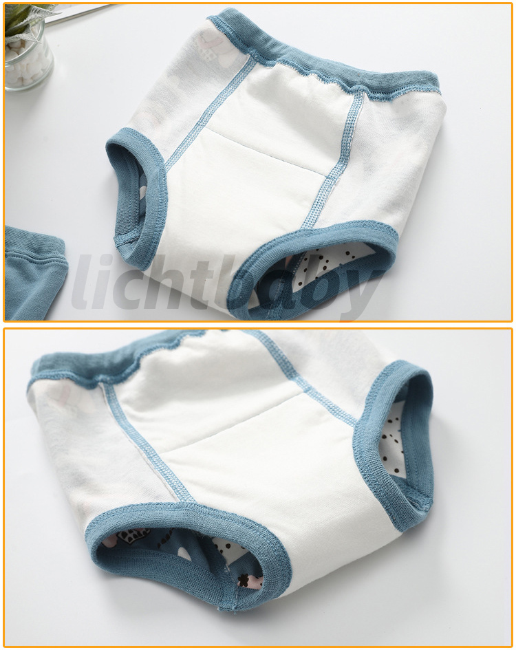 Inside of 2023 New Upgrade 6M-36M Leak Prevention Washable Baby Unisex Potty Training Pants